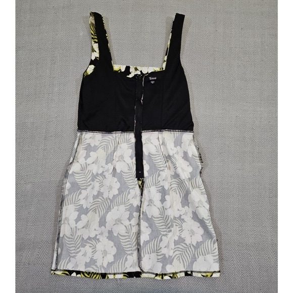 Trixxi Bodycon Dress Women's Size XL Cocktail Yellow & Black Sundress Boho - Picture 14 of 16